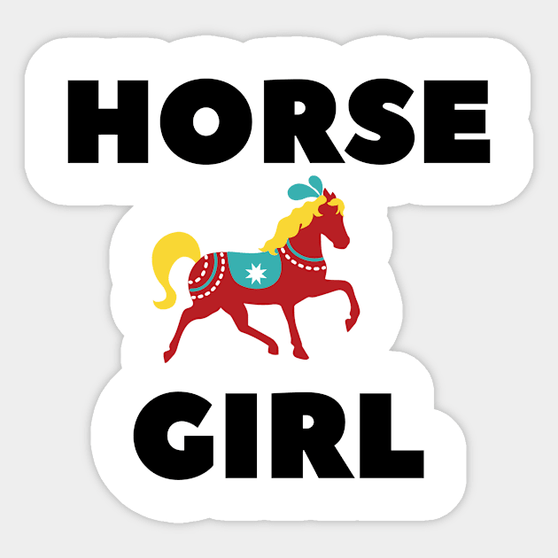 Horse Girl Sticker by nickwalsh